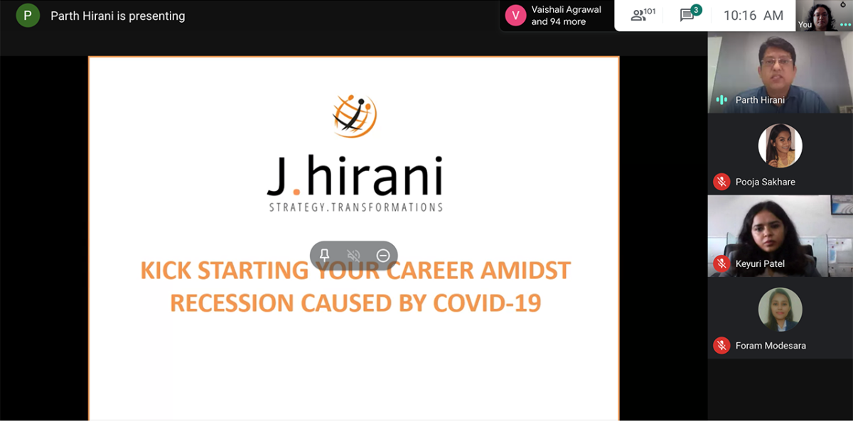 Webinar Kick Starting your Career Amidst recession caused by Covid - 19