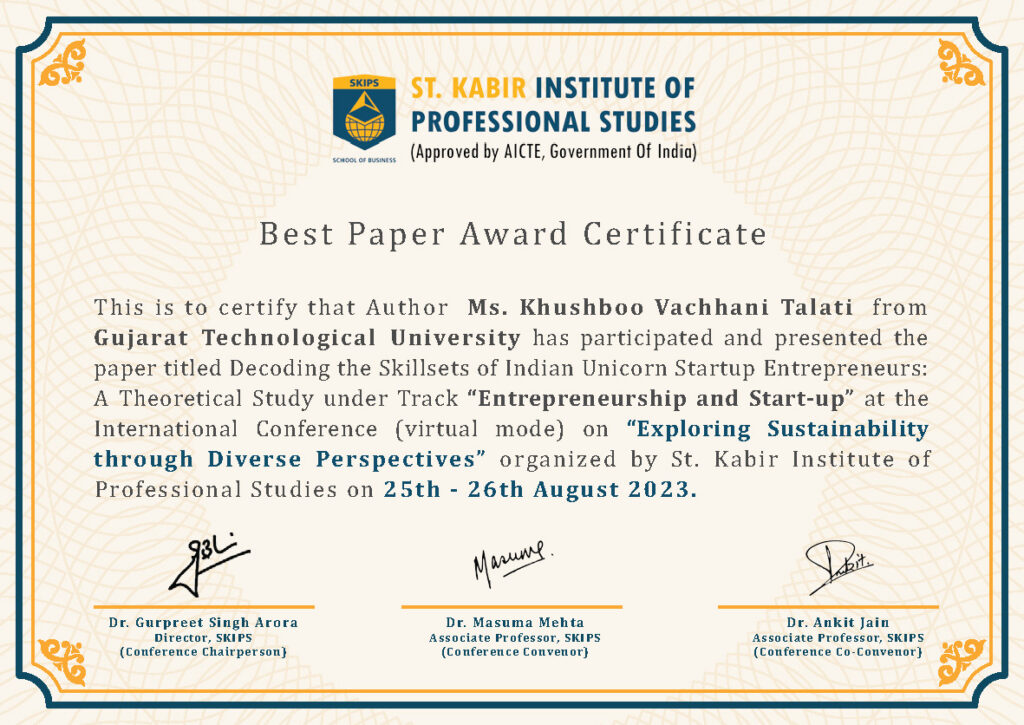 Best Paper Award