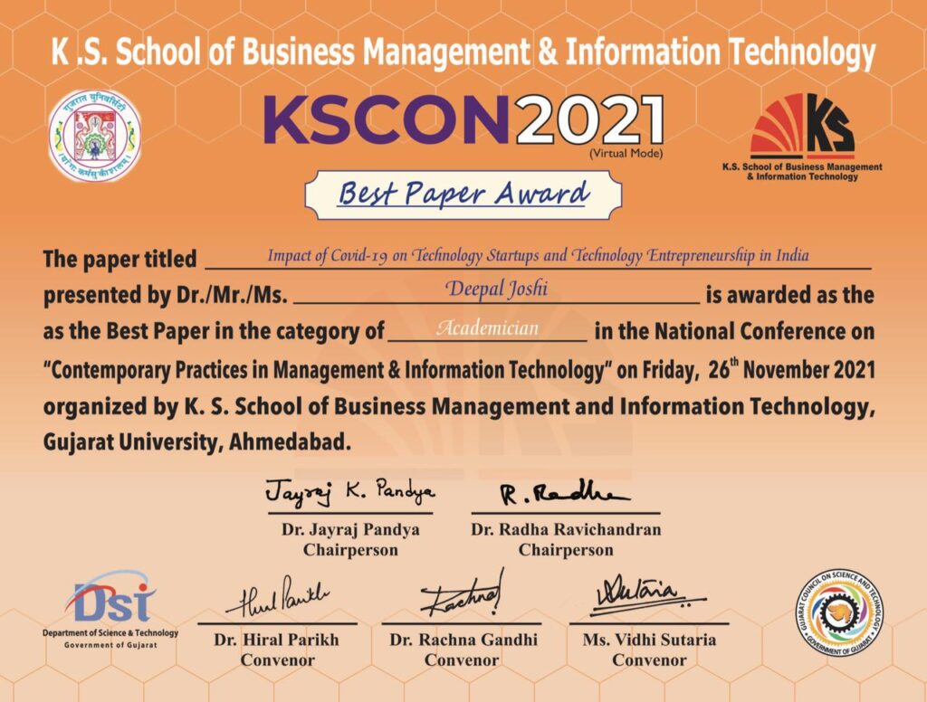 KSCON 2021 Best Paper Award