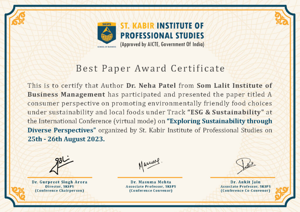 Best Paper Award